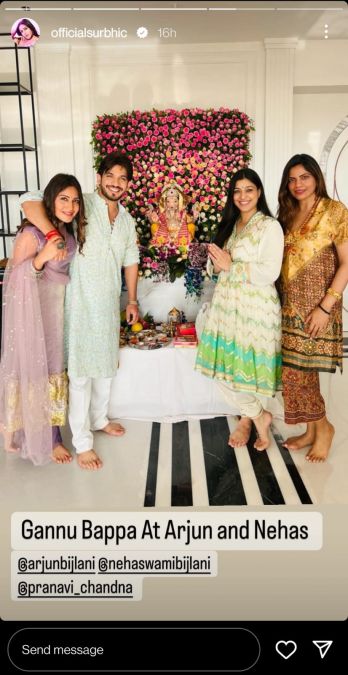 Nikki Tamboli, Sana Makbul, and others stop by Arjun Bijlani's new residence