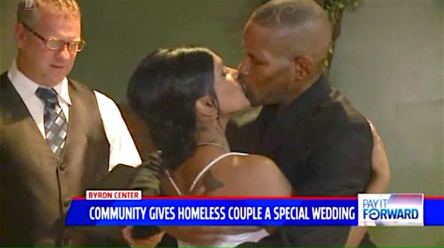 Shelter Surprises Homeless Couple with Fairy Tale Wedding