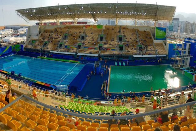 Did you know;Why Olympic diving pool turned green ?