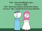 Husband vs wife !