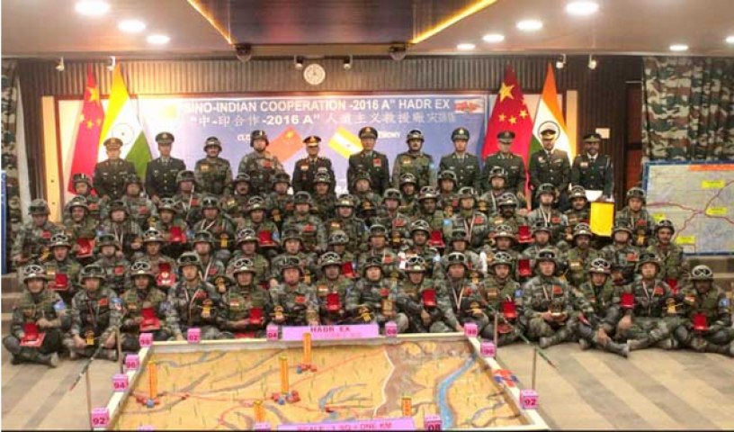 India and China conducted a joint army exercise in J&K