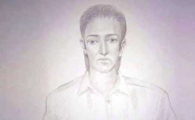 Sketch of the suspect released based on the account of the teens in Uran