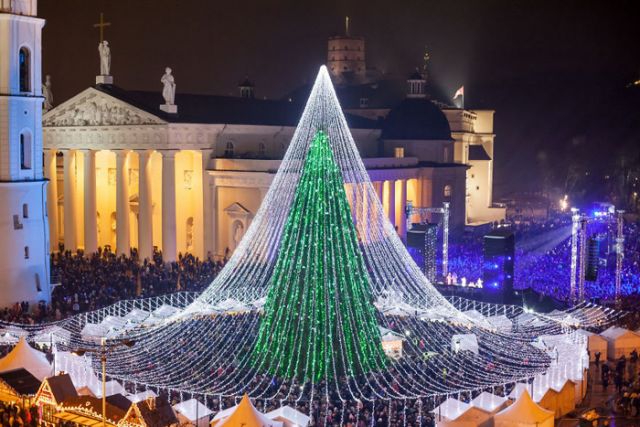 Majestic pictures of 'Christmas Tree' lit with 50,000 light bulbs!!