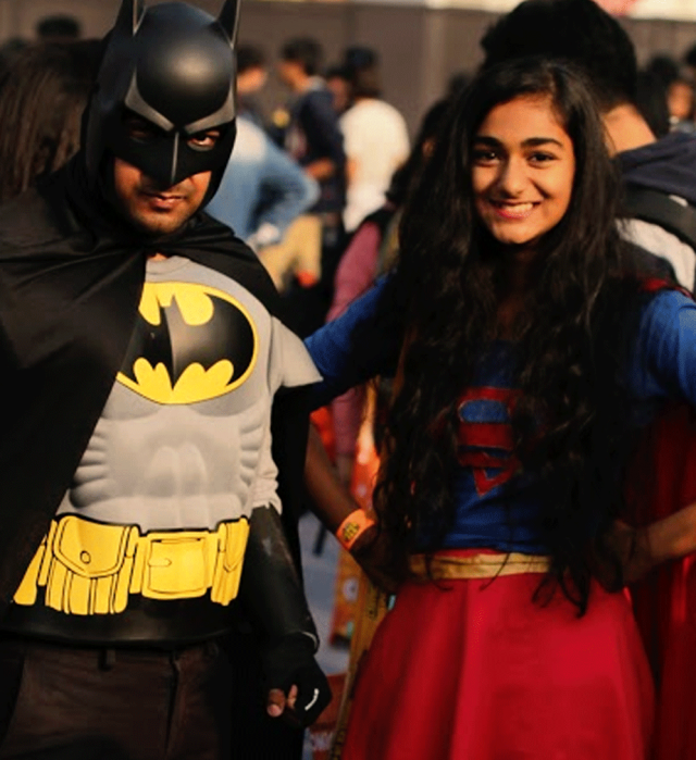 This is how people dressed up in 'Delhi Comic Convention'!!