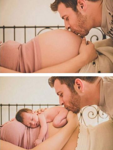 Before and after pictures of pregnancy, which you have never seen !