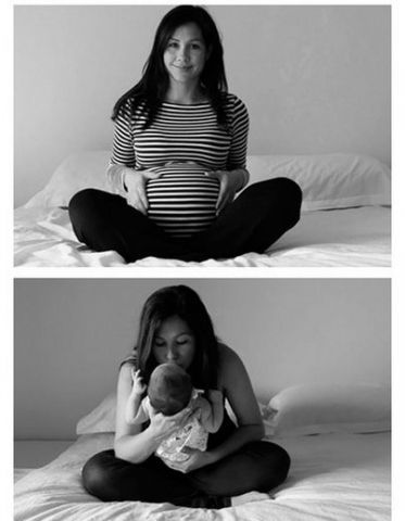 Before and after pictures of pregnancy, which you have never seen !