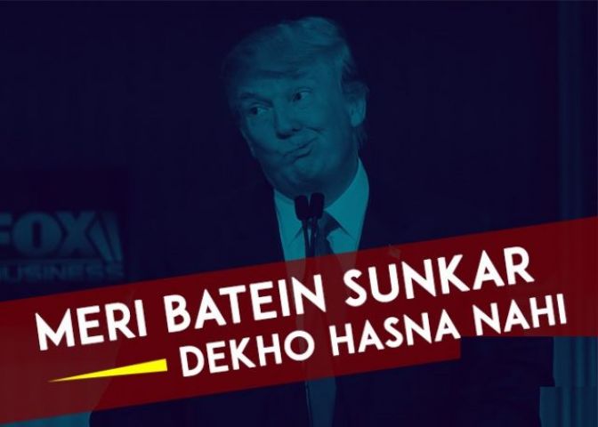 Bollywood song that fits on Donald Trump expression!