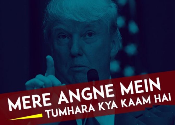 Bollywood song that fits on Donald Trump expression!