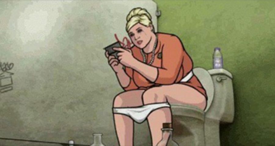 Taking phone in bathroom is Dangerous, see the proof !