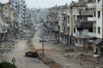 Ruined city of Aleppo under control of Syrian army