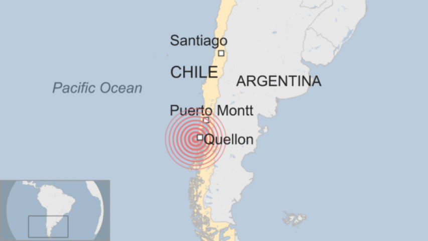 7.7 magnitude earthquake shakes southern Chile