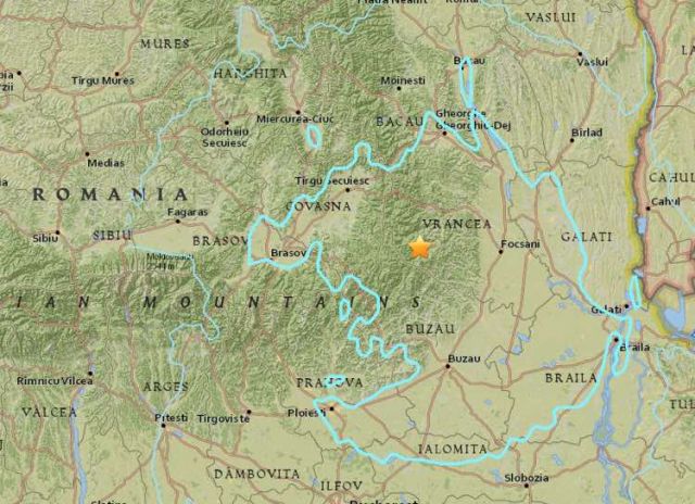 Eastern Romania jolted by Earthquake