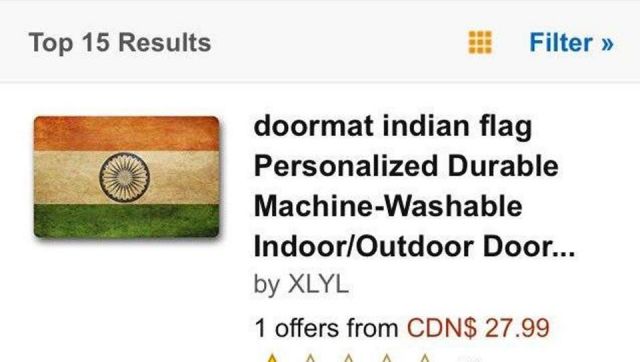 Amazon Canada removes doormats with Indian flag after protests