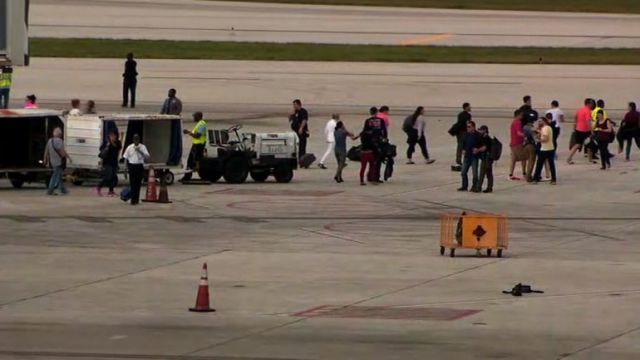 SHOOTING AT AIRPORT: 5 people killed, 8 injured