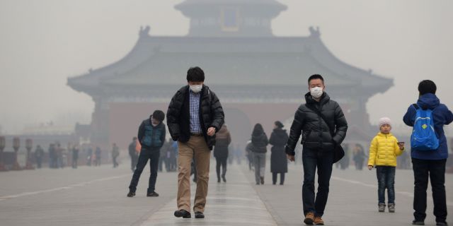 After Delhi, heavy smog hits China !