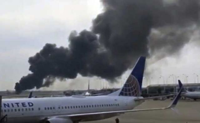 20 wounded when American Airlines Boeing 767 bound for Miami caught fire during take-off