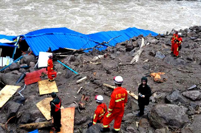 Landslides hits China, around 26 missing