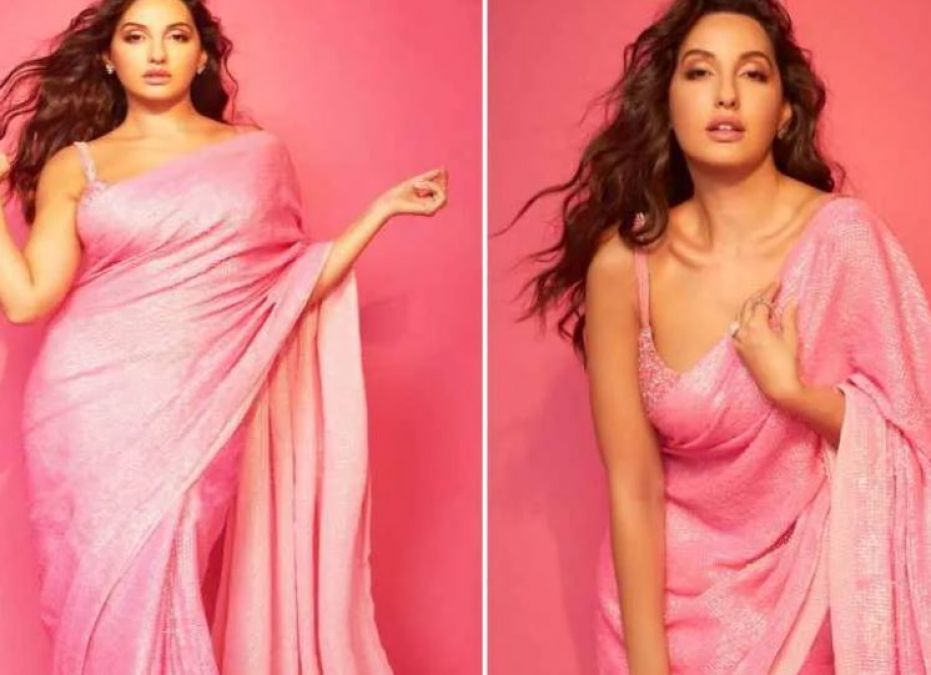 Take ideas from these saree looks of Nora Fatehi for wedding and party in summer