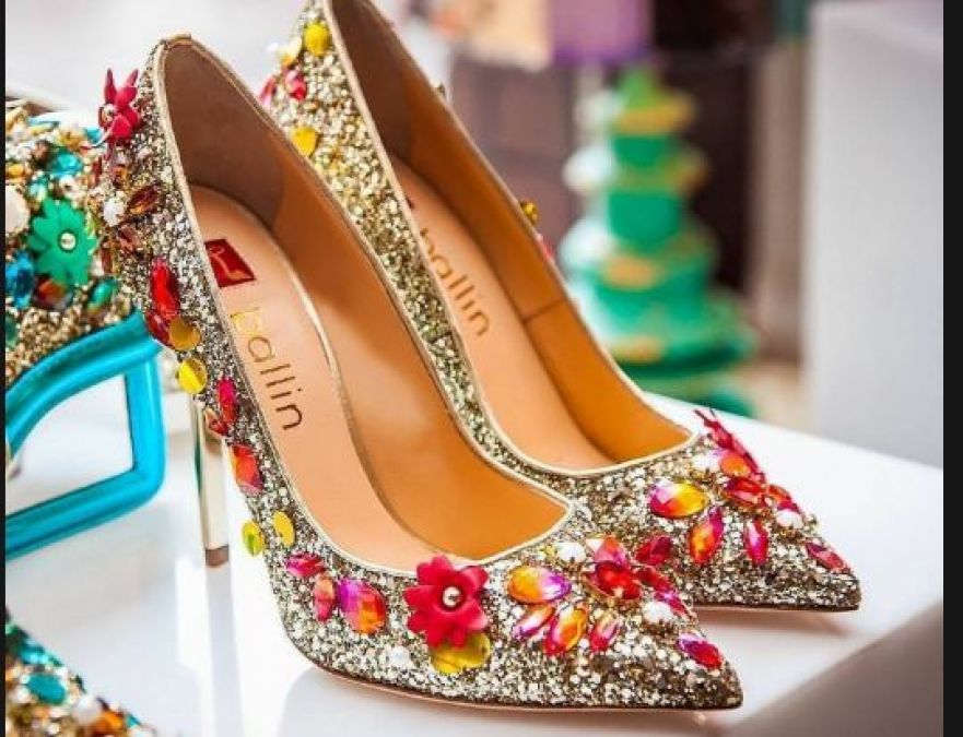 The most special and different bridal footwear worn in the wedding