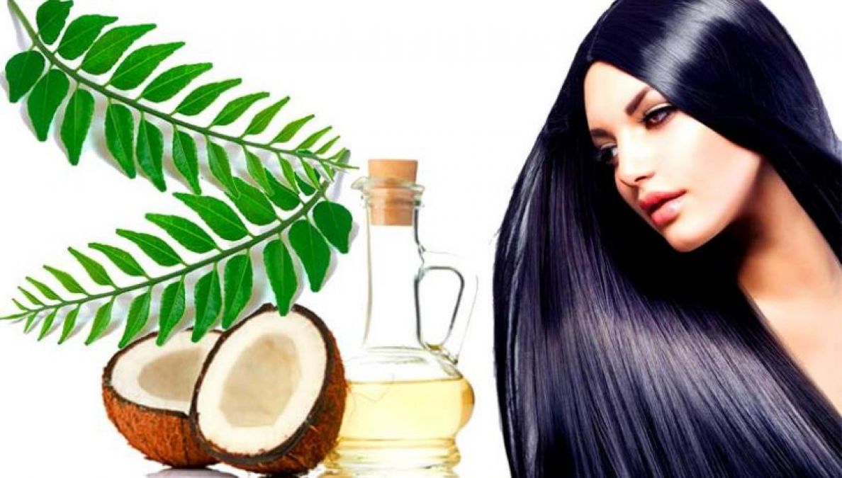 Coconut Oil and Curry Leaves for White Hair