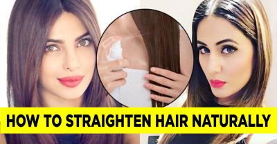 Try these natural ways to get straight hair