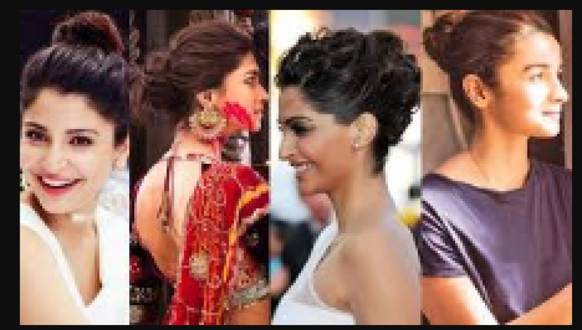 This bun style can make your look different this wedding season, Must try!