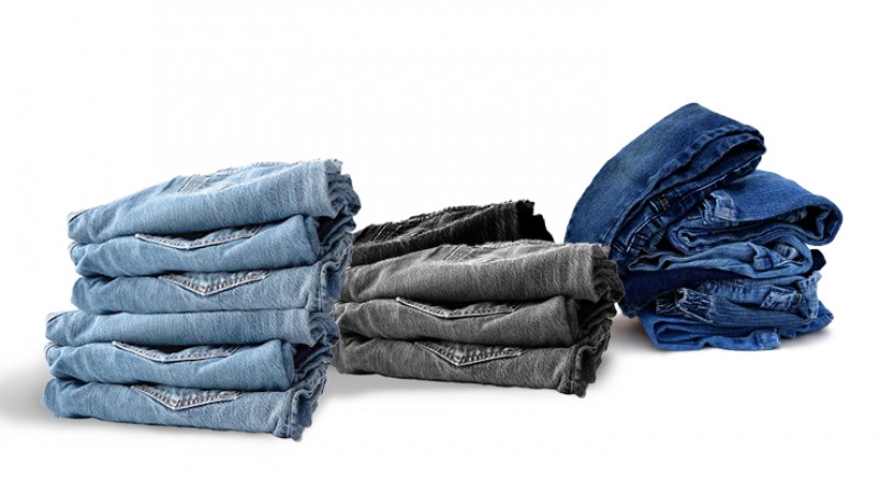 Clean jeans like this