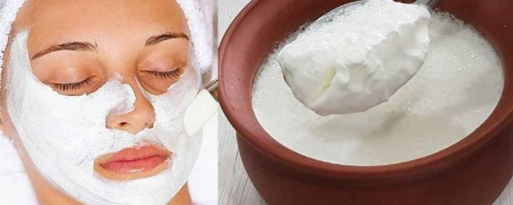This mask made from curd made to remove wrinkles on the skin