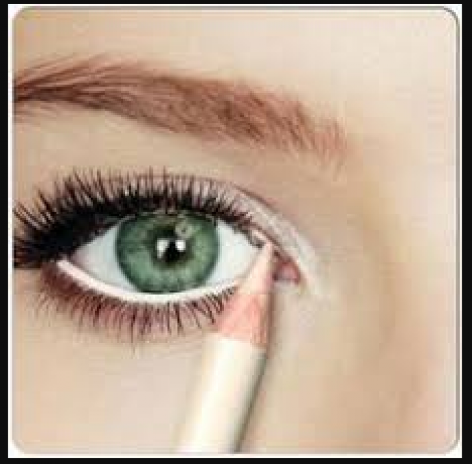 Use white eyeliner in this way, will get different look