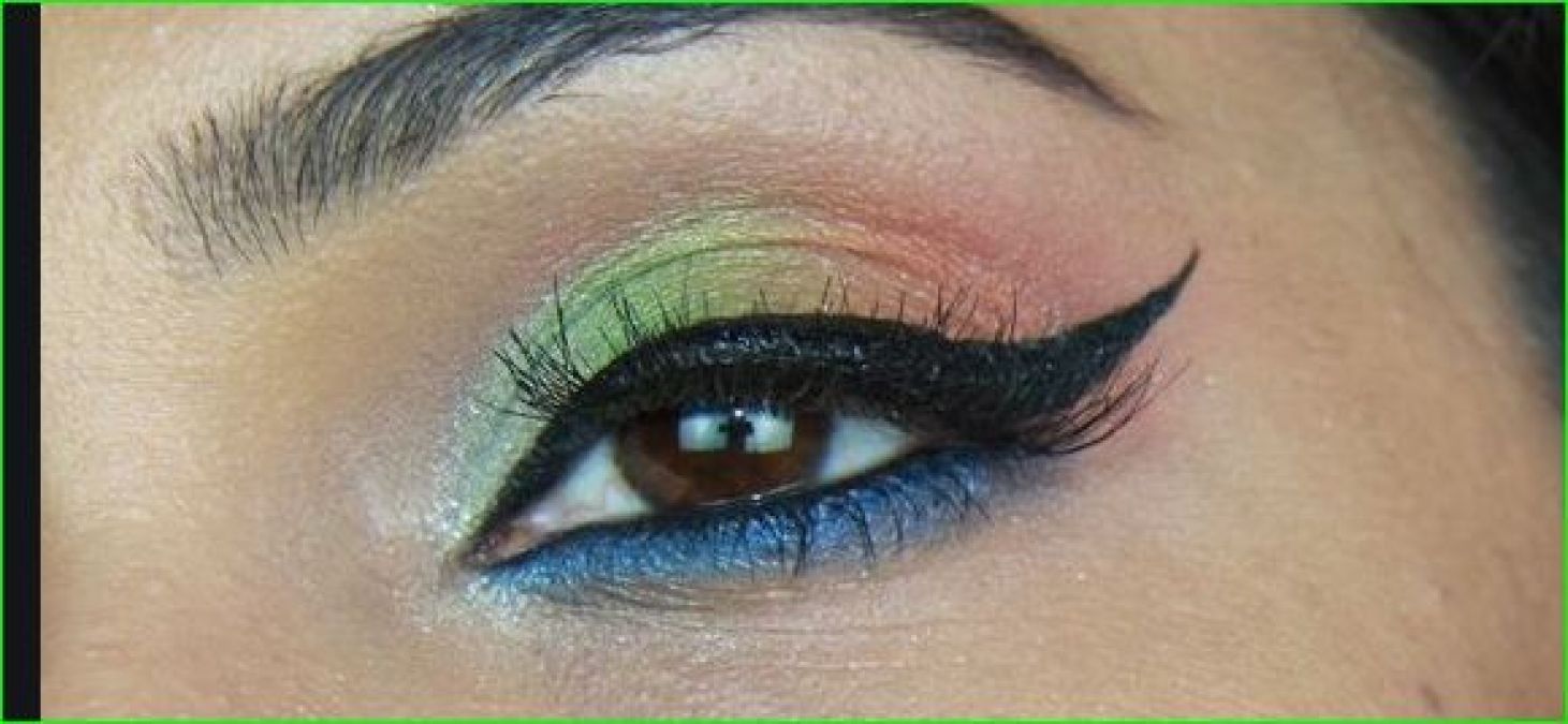 Try this tricolor makeup to show your eyes beautiful on Republic Day