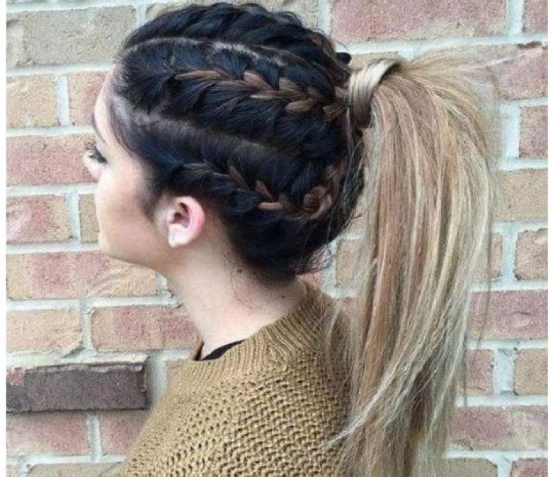 If you are going for a walk, then you can make easy hairstyles like this