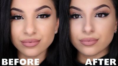 Makeup can make your nose thinner!