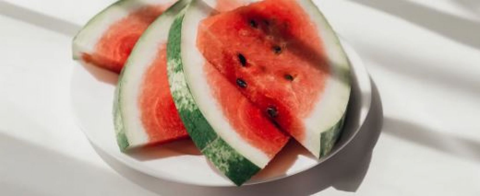 If you are troubled by pimples then use watermelon like this