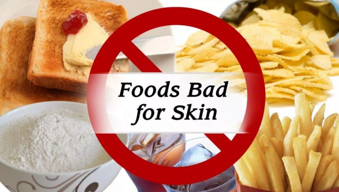 These foods are bad for the skin