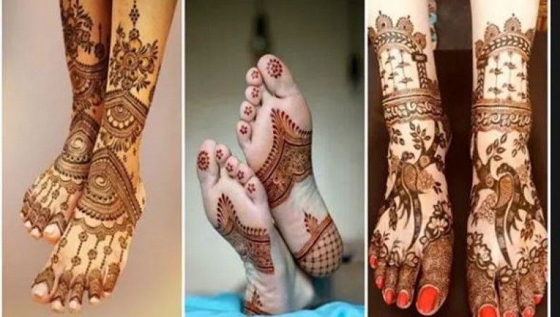 If you are going to become a bride, then apply such mehndi on her feet that her in-laws can be seen