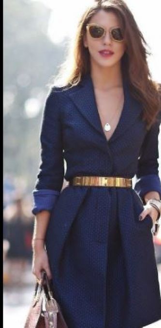 Use belt like this, you will look stylish