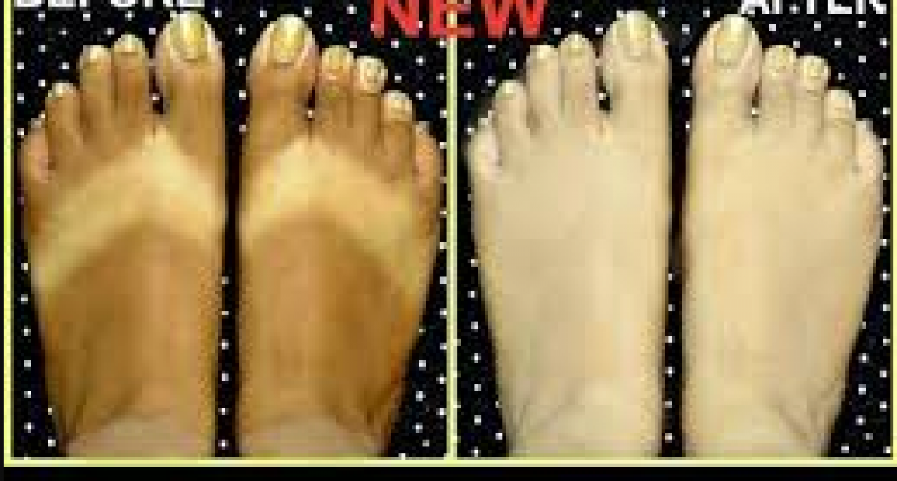 Use these things to remove tan from feet