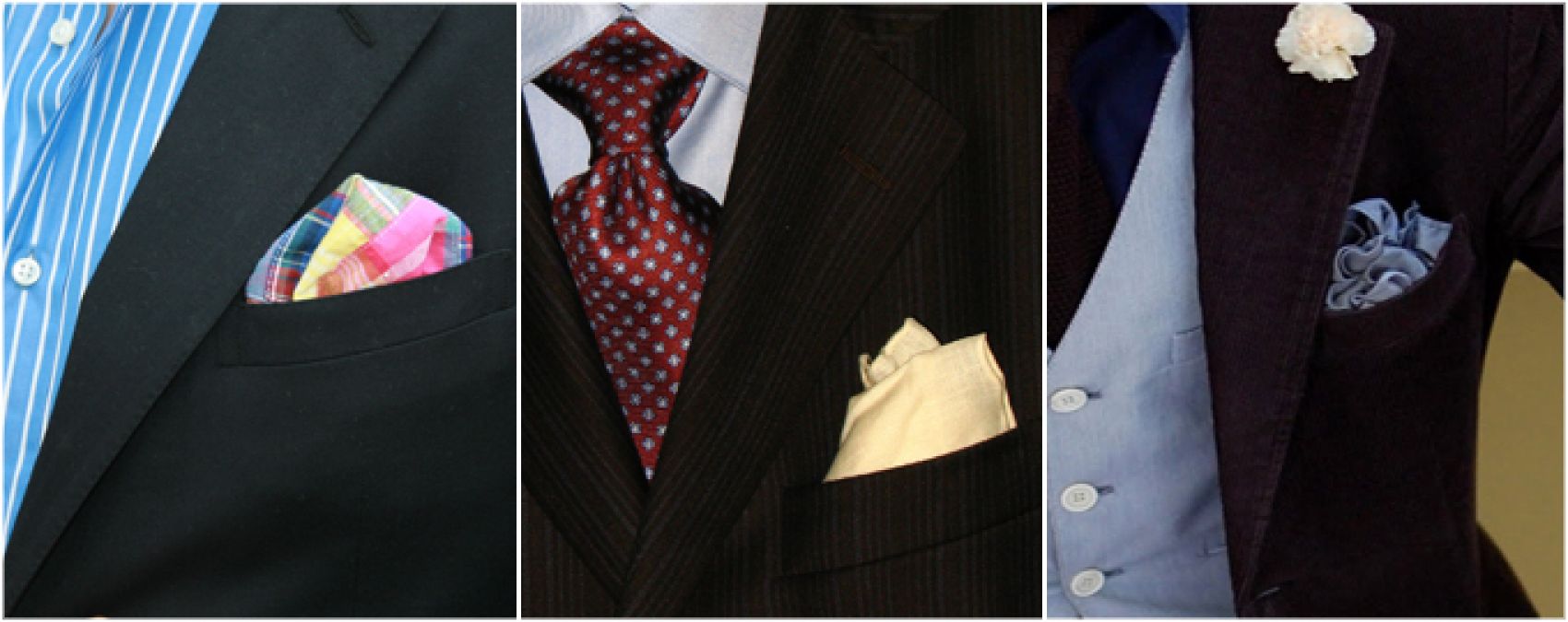 Party or office, pocket square style will give you a perfect look