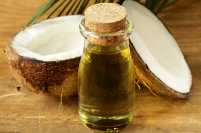 Massage with coconut oil at night to get healthy and glowing skin