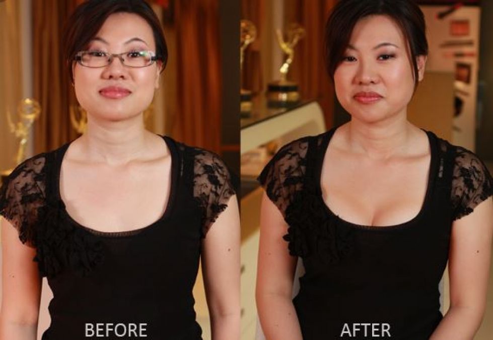Girls taking help of makeup for perfect breast, learn how