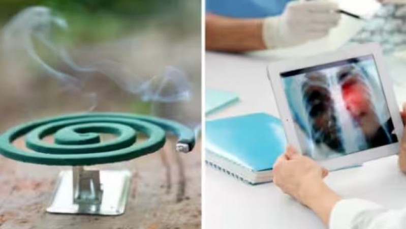 Mosquito coil smoke is more dangerous than cigarette smoke.