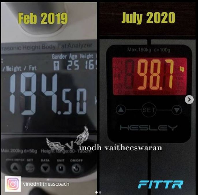 194 kg doctor reduced 110 kg weight with just one thing without diet