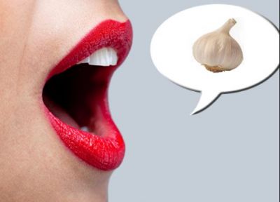 This thing can reduce the smell of garlic from your mouth...