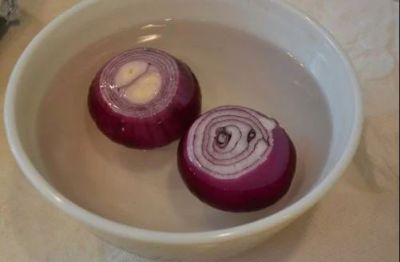 A red onion will cure running nose!