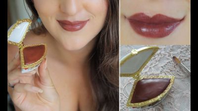 Apply Glitter lipstick made from Shea butter at home, have a look!