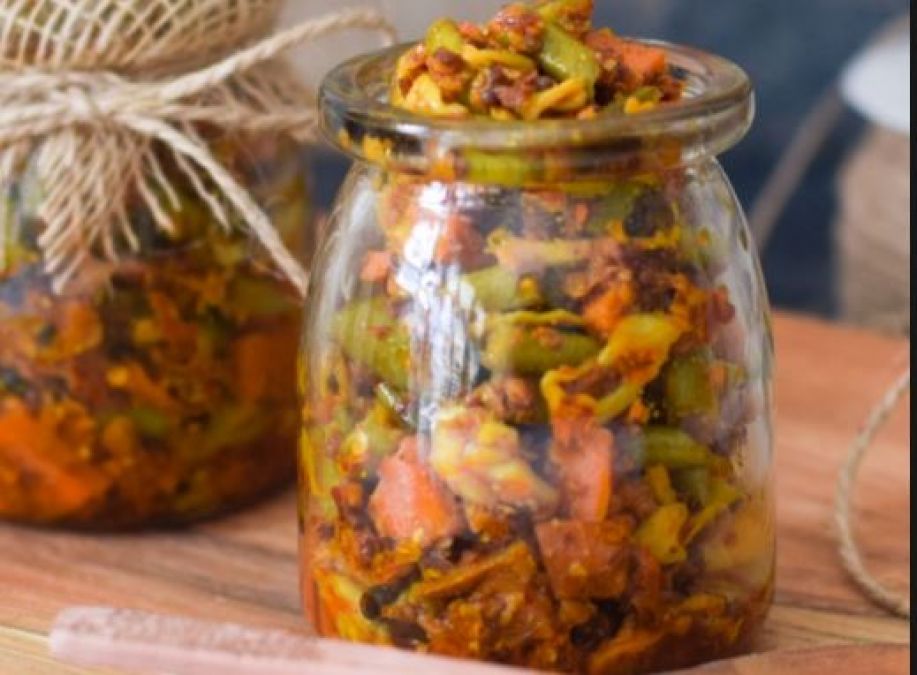 Mix veg pickle made for family members in summer