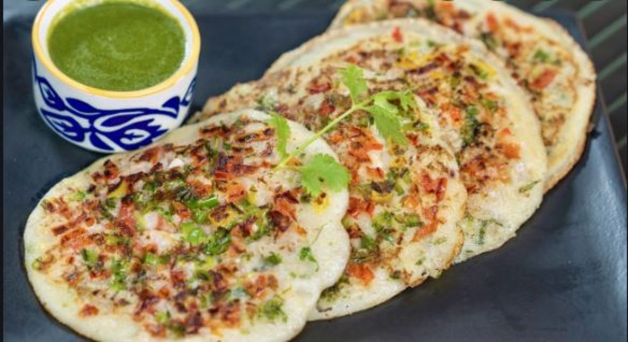 Instant Rava Uttapam and special red chutney recipes