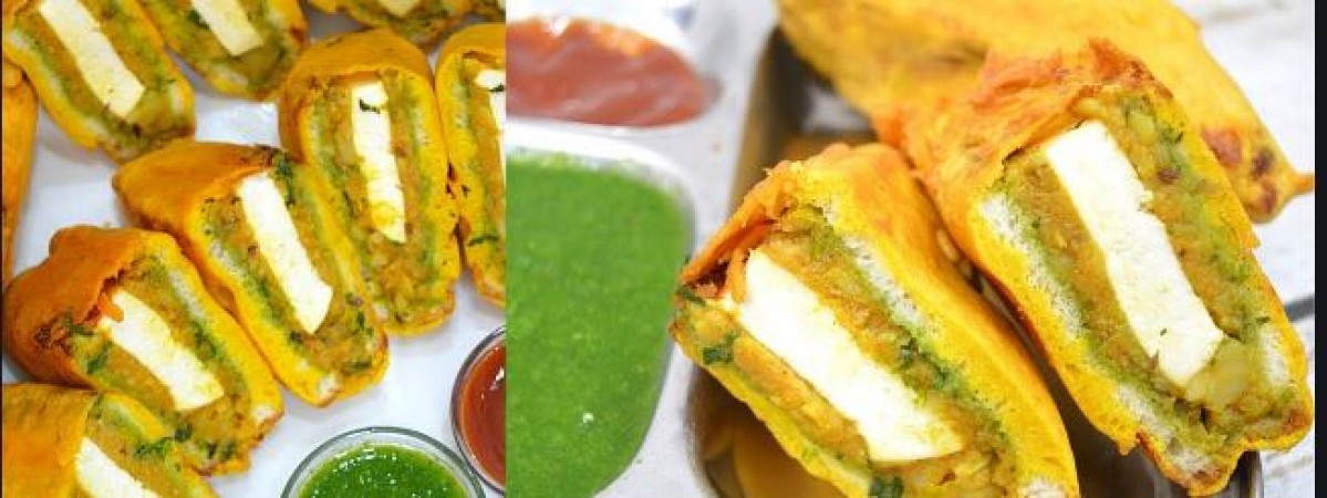 Want to enjoy hot bread pakoras in cold, this is the easy way to make it