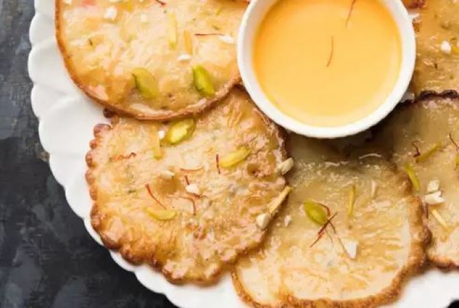 Make Mango Malpua at home with these four simple steps