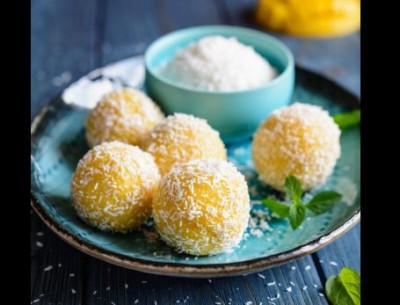 Mango Coconut Laddus looks the most wonderful and delicious, make like this 